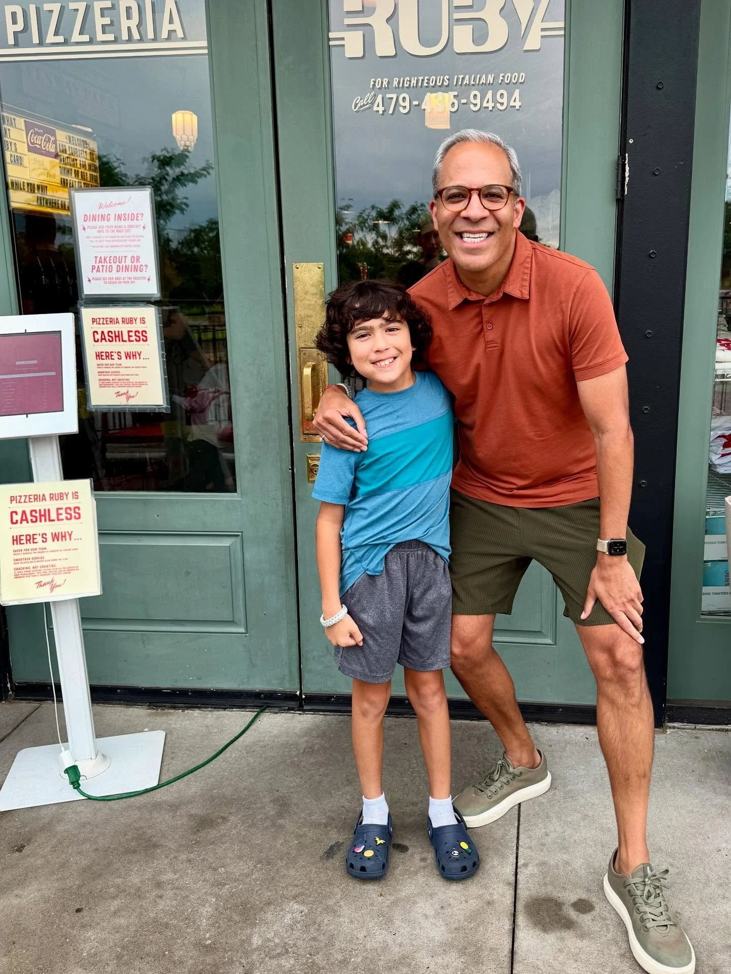 Happiest of bdays to this lovely human who turns 9 today 🥰. 
Always so enamored with his smile, eyebrows, curiosity, quirkiness, dance moves, and endlessly expressive face, and so happy that we get to share this life and a love of pizza 🍕❤️❤️❤️