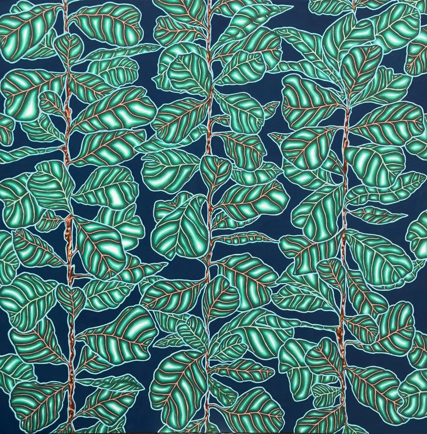 Excited to share that this Fiddle-leaf inspired painting that I made almost 3 years ago is heading to a new home!! Thanks to @mixd.gallery facilitating and all the support 😊

#art #artwork #acrylic #painting #acryliconcanvaspainting #fiddleleaffig #