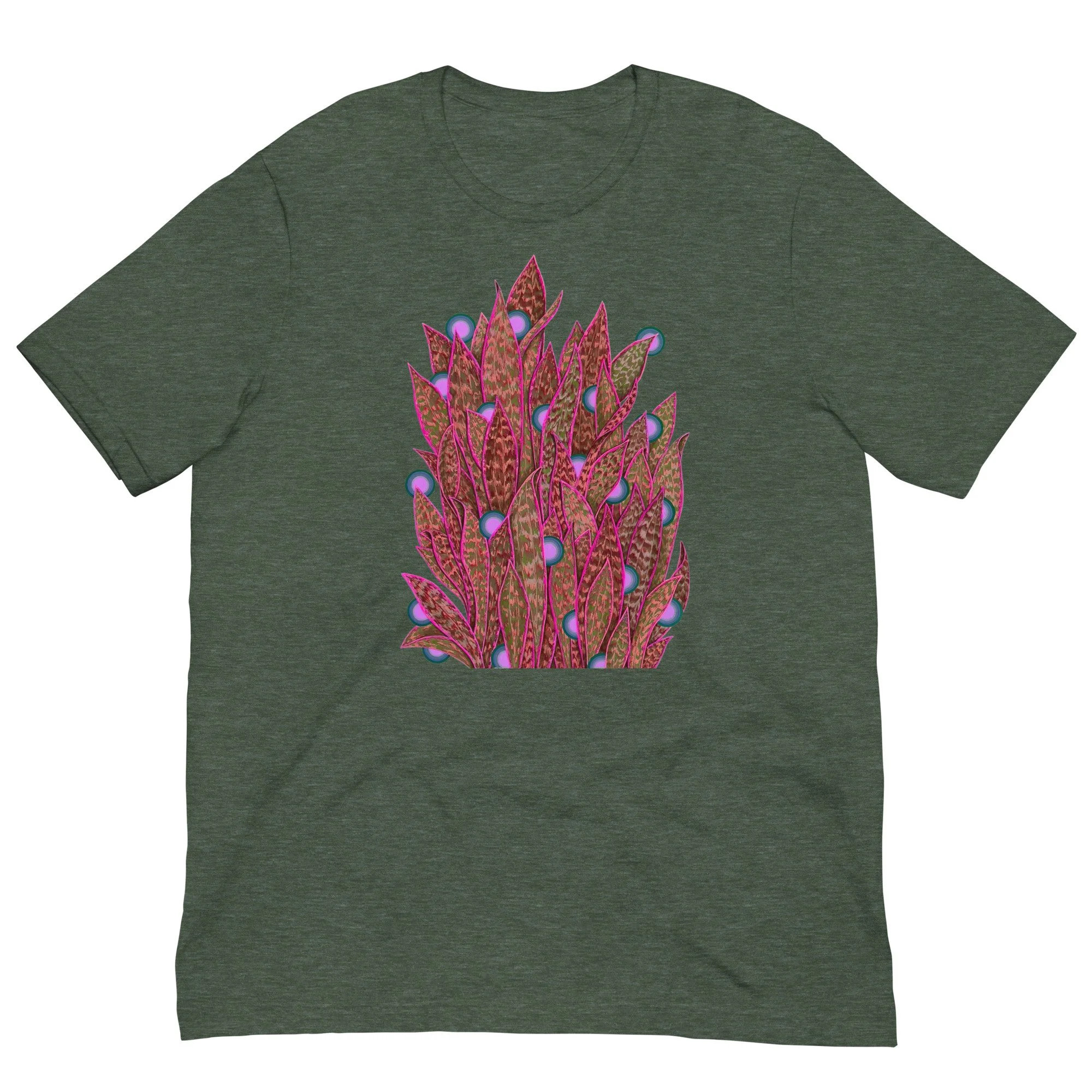 unisex-staple-t-shirt-heather-forest-front-69f4e1006dcaf.jpg