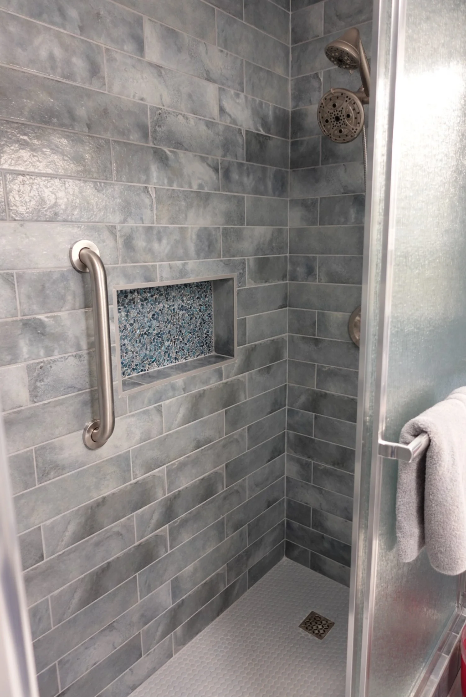 New tile shower install 