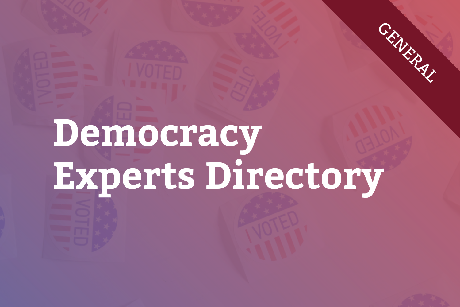 Democracy Experts Directory