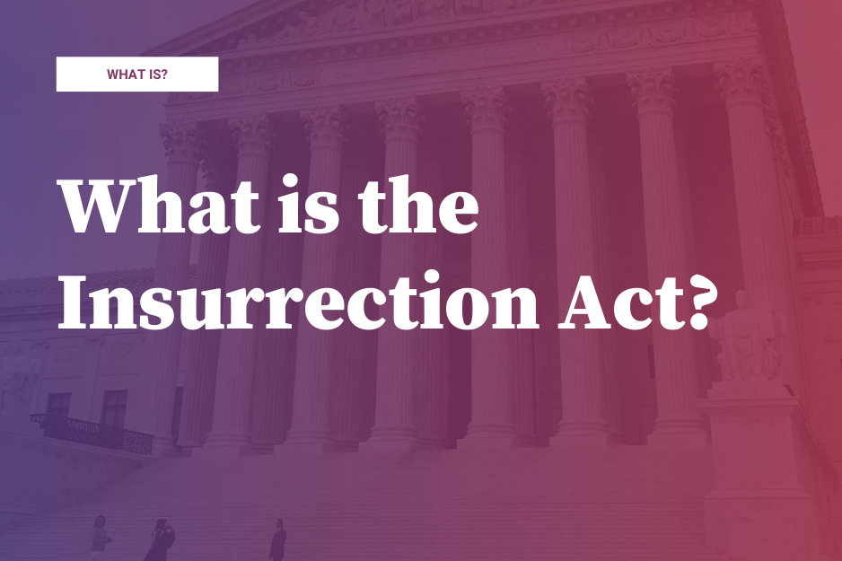 What is the Insurrection Act?