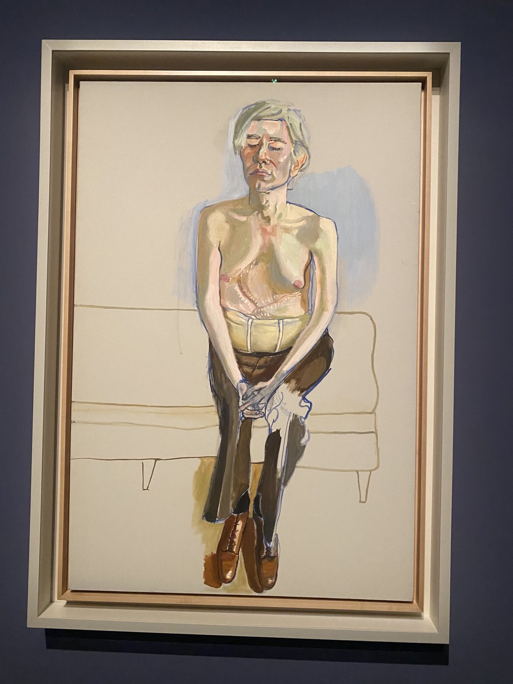 Alice Neel painting from a Barbican exhibit