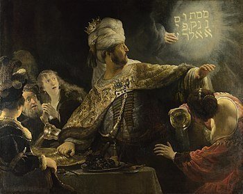Belshazzar's Feast Rembrandt