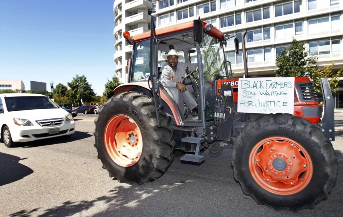 Black Farmer Rides Tractor Named Justice In Push For Settlement Funds