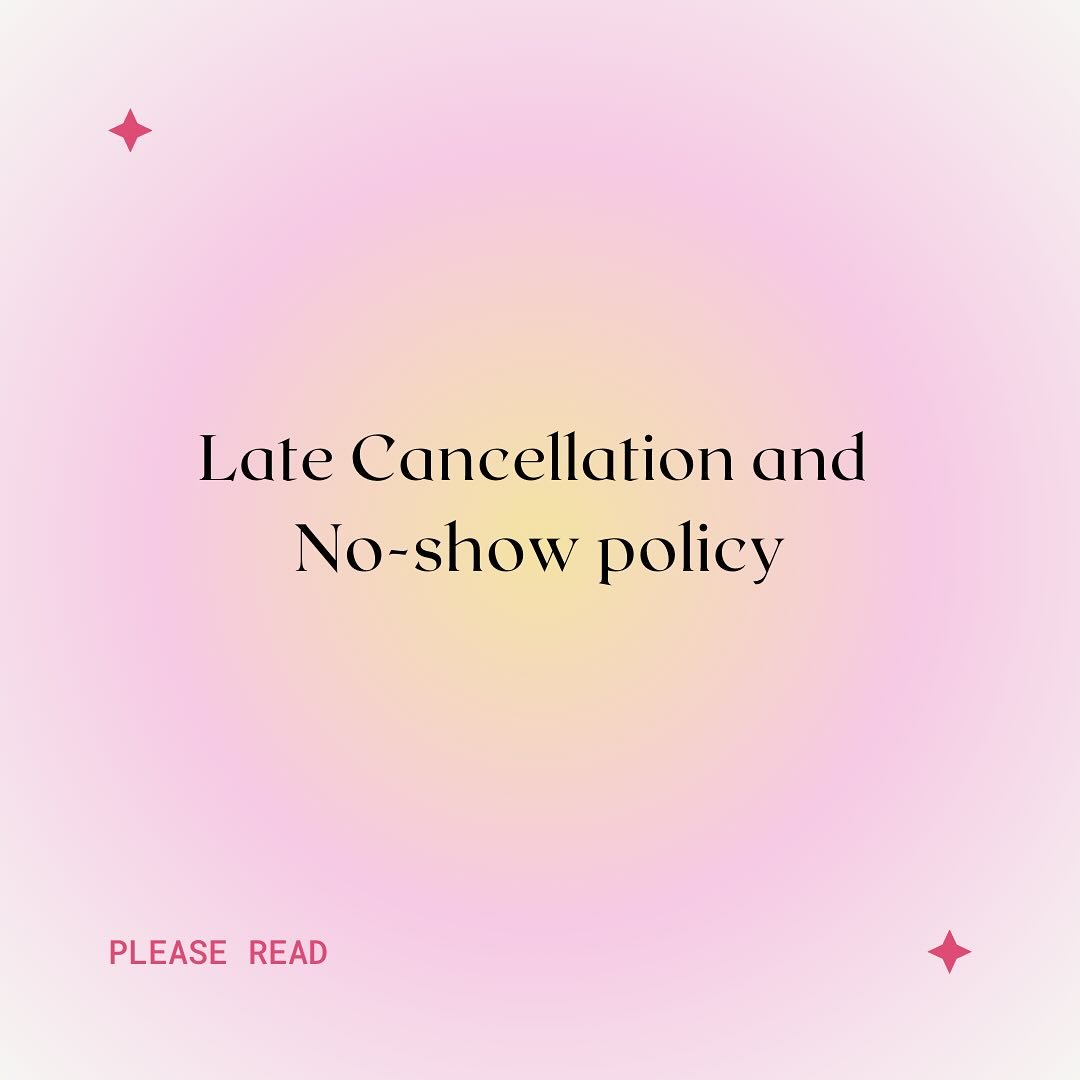 Lets talk Cancellations🤍
Recently I&rsquo;ve noticed an uptick in cancellations and no shows👎🏼 Which is why I wanted to make this post, and although this is my least favorite topic- it is a huge part of running my business.

The time booked is res