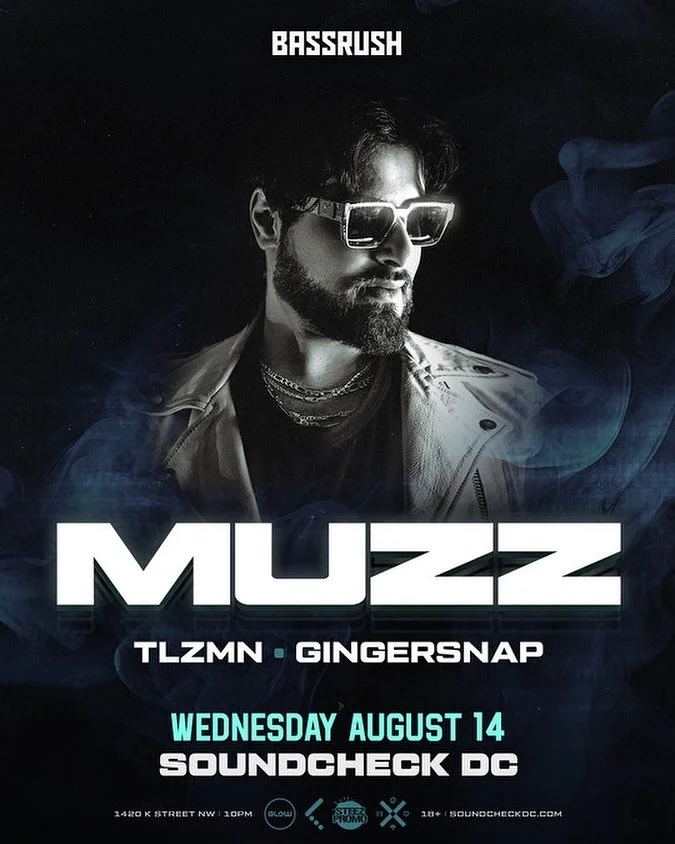 🔇DC 🔇

Come join us at soundcheck tonight for MUZZ! Because who doesn&rsquo;t love a good midweek drum &amp; bass dance session? 

We made sure to make this a special one with support from TLZMN &amp; Gingersnap 👏 You&rsquo;re definitely going to 