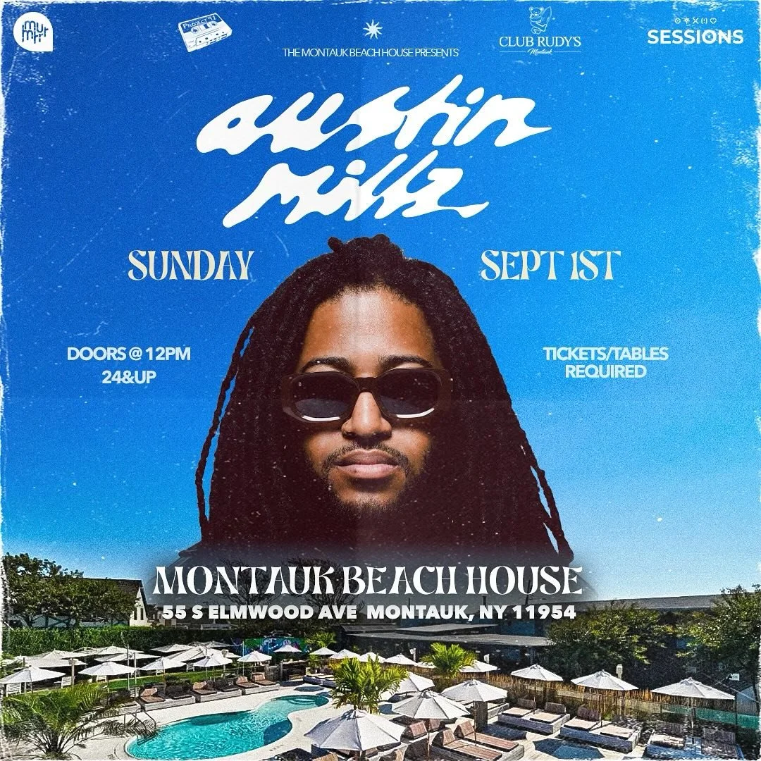 We are sad to see summer winding down, but we are finishing up STRONG 💪in Montauk at The Beach House. 

Catch Austin Mills at Montauk Beach House this weekend on Sept 1! Keeping the good tunes flowing all day with doors at 12 pm 👏

Tickets are on s