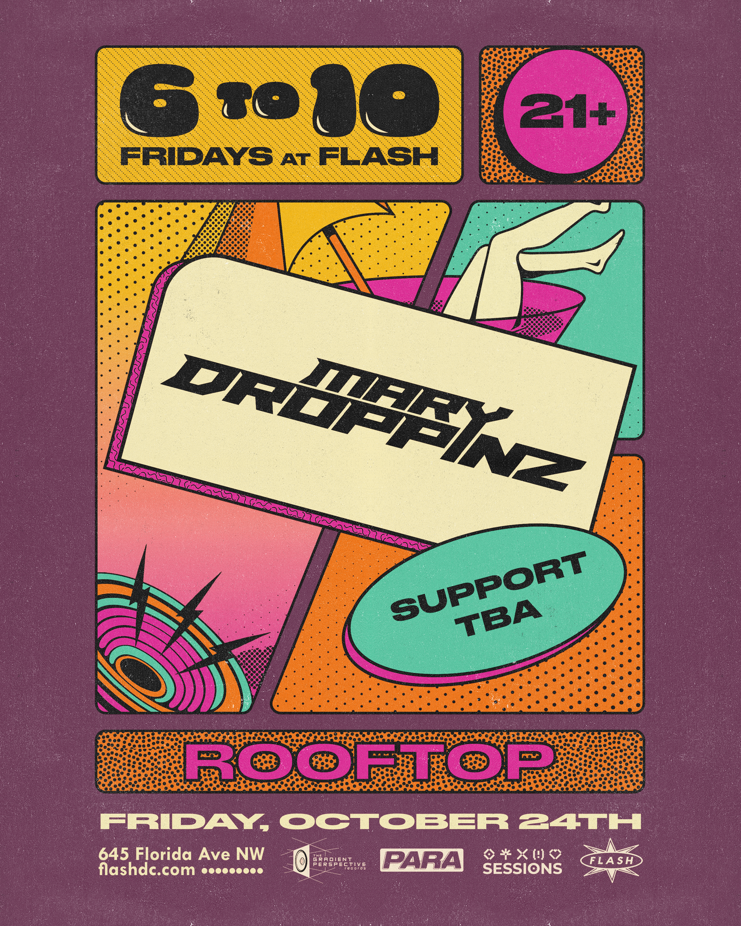 WASHINGTON DC - 10.24 - Mary Droppinz @ Flash Rooftop (6to10)