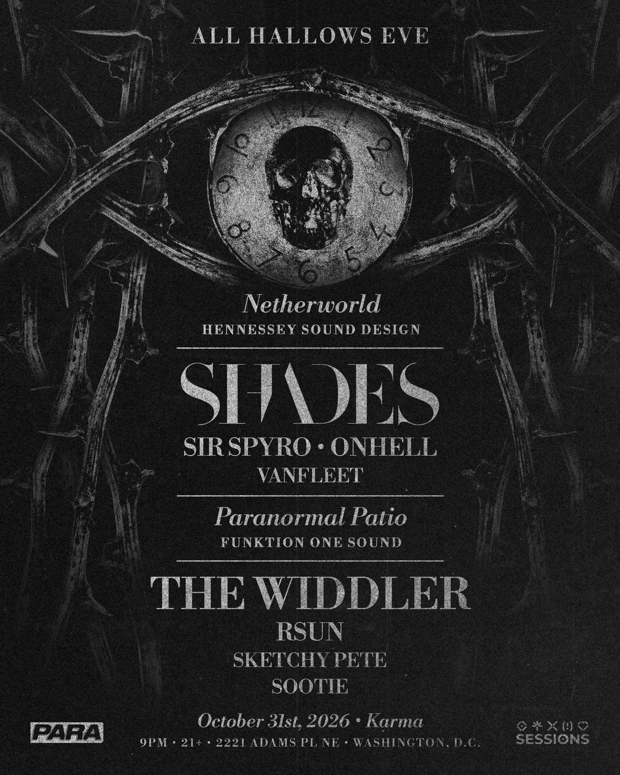 WASHINGTON D.C. - 10.31 - All Hollows Eve feat SHADES + More @ Karma
