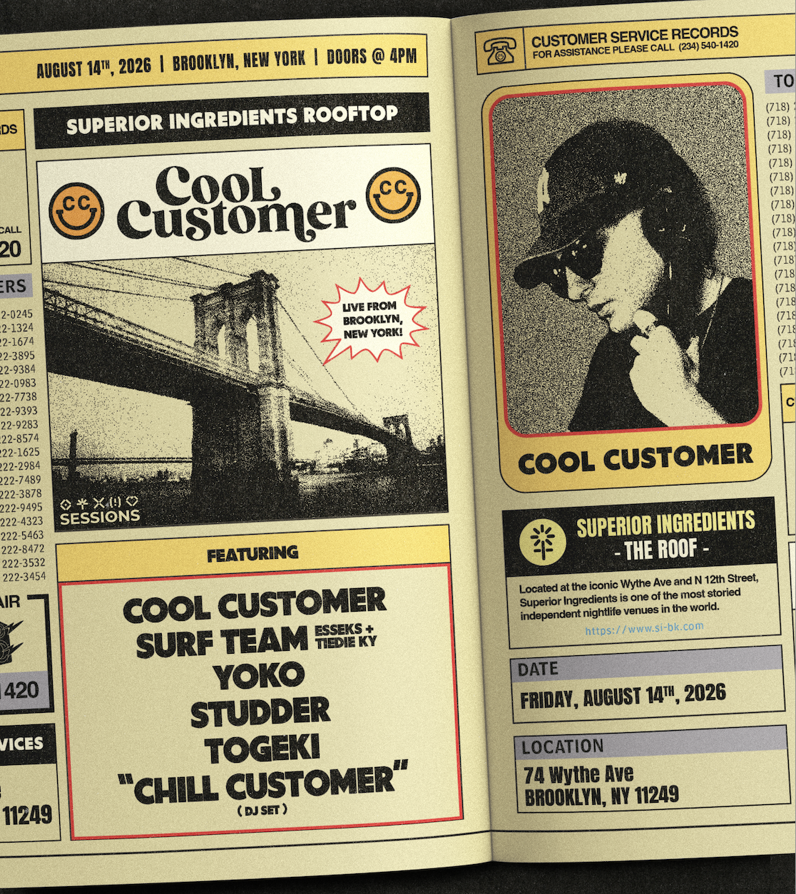 NEW YORK CITY - 08.14 - Cool Customer + Surf Team @ Superior Ingredients Roof