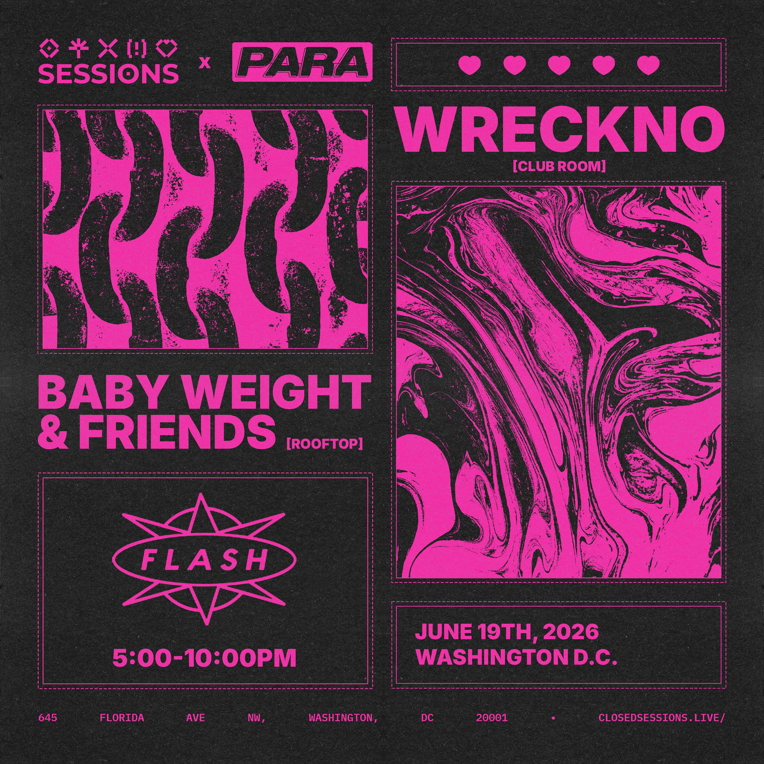 WASHINGTON D.C. - 06.19 - WREKCNO + Baby Weight & Friends @ FLASH