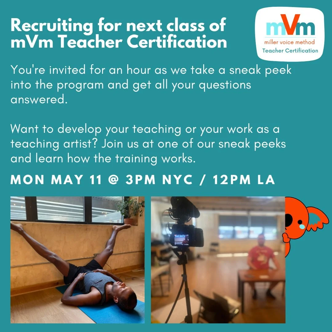 The mVm Teacher Certification program isn't just about learning how to teach mVm - it's an opportunity to hone and craft your unique teaching superpowers while meeting your clients and students where they are! 

Chat about whether mVm Teacher Certifi