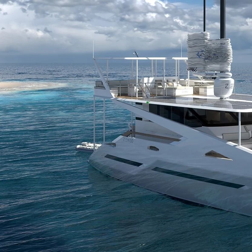 ZEN Yachts design the ultimate blue water yachts offering infinite range at high sustained speeds and with zero emission. 

The ZEN50 is the WORLD'S FIRST series production catamaran available on the market with a fully automated wingsail. 

ZEN Yach