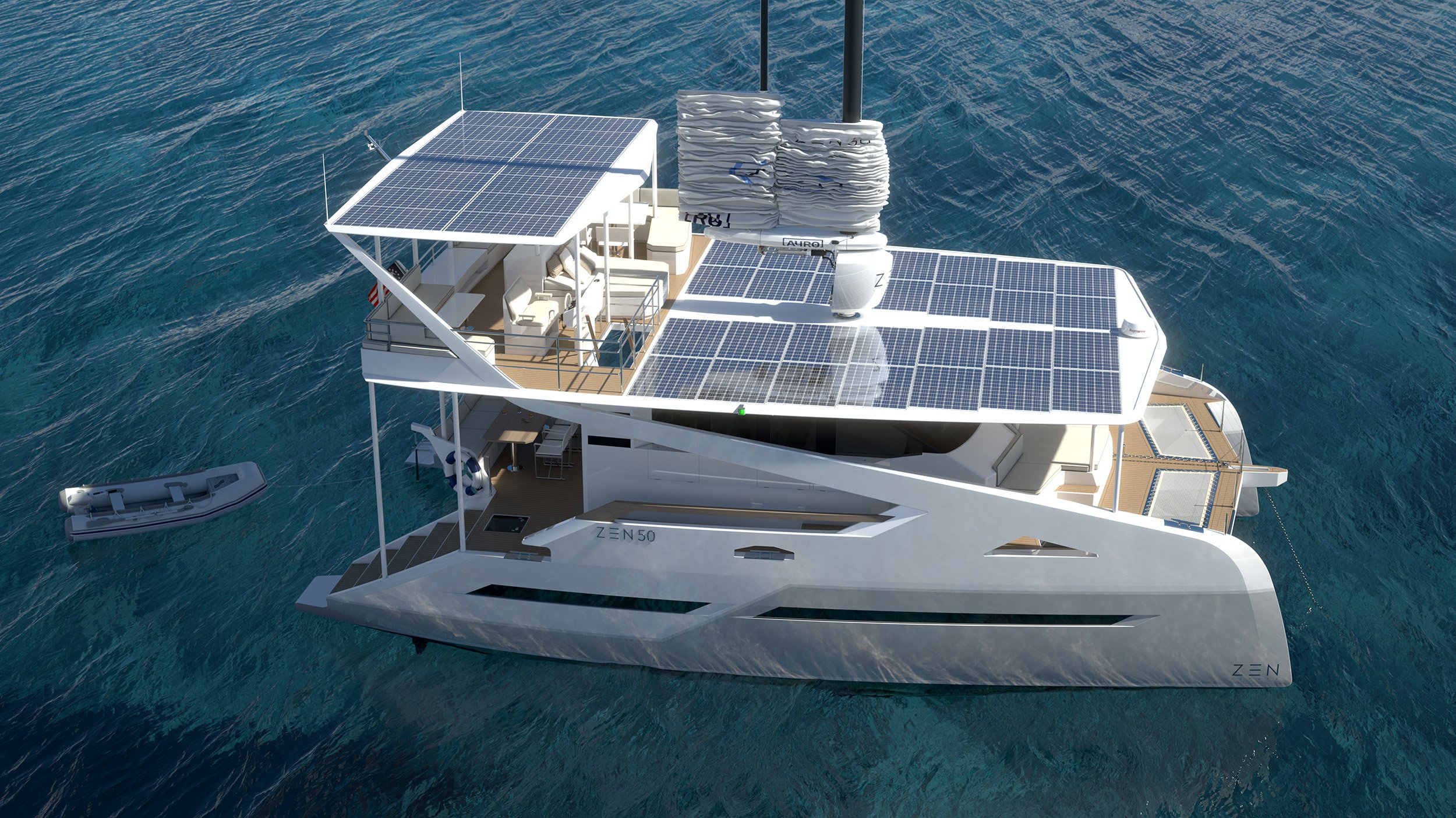 electric catamaran yacht