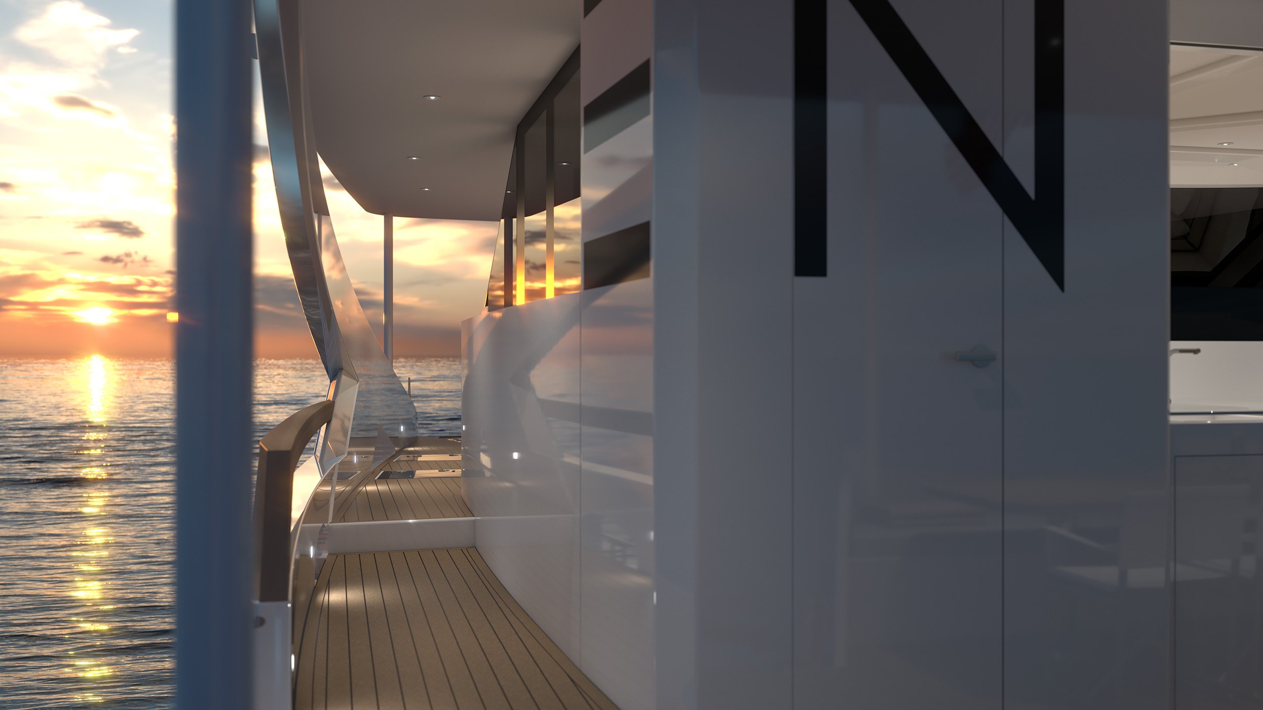 ZEN50 wingsail and solar powered performance zero emission electric catamaran yacht by ZEN Yachts