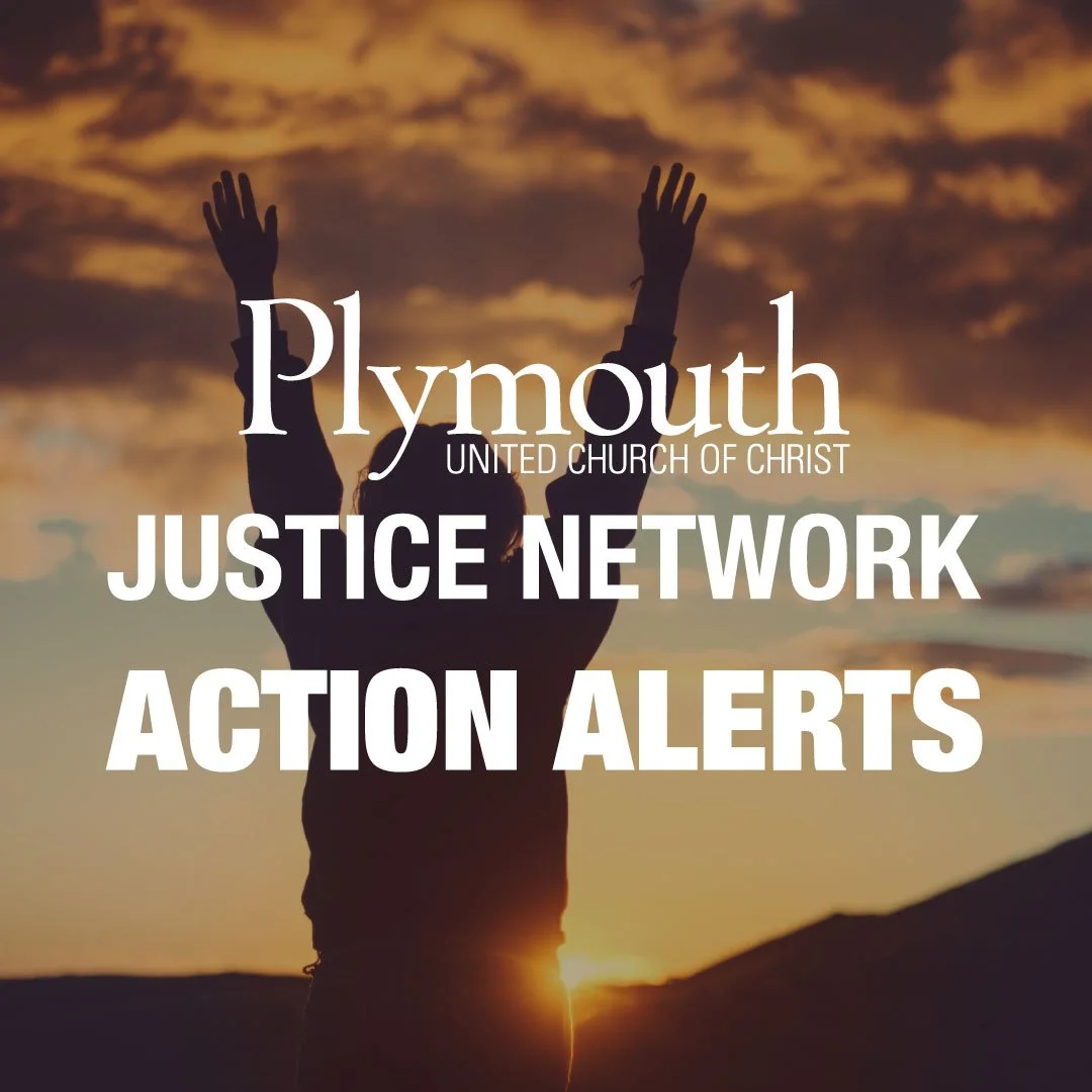 Sign up for Plymouth Justice Network Action Alerts