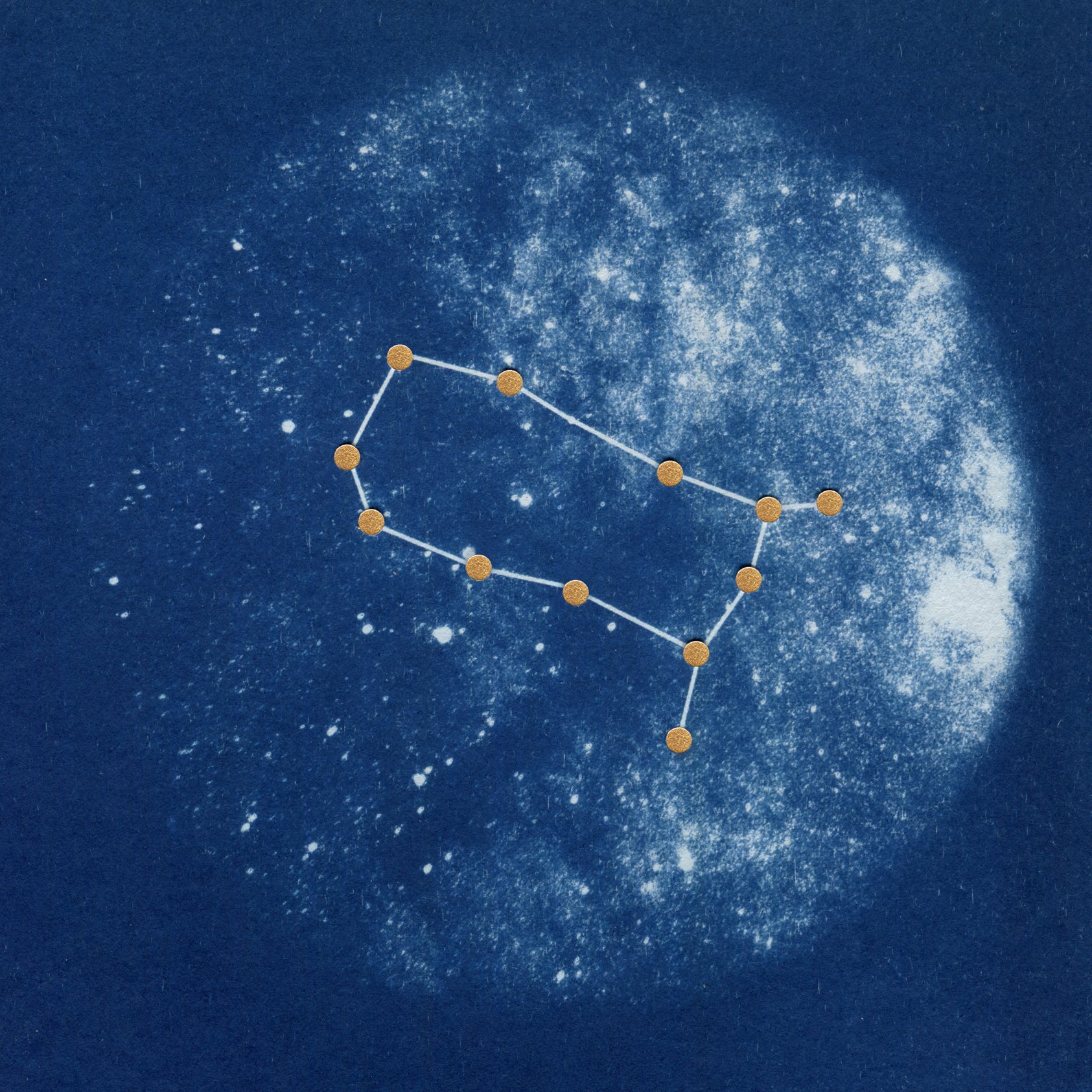 WEBSHOP-Sophia Jenny Cyanotype-A4 Zodiac Gemini Square.jpg