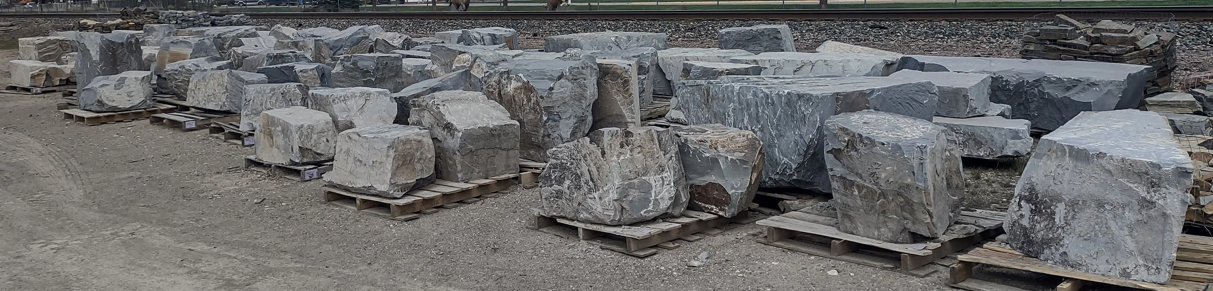 Grey Mountain Blocky Boulders