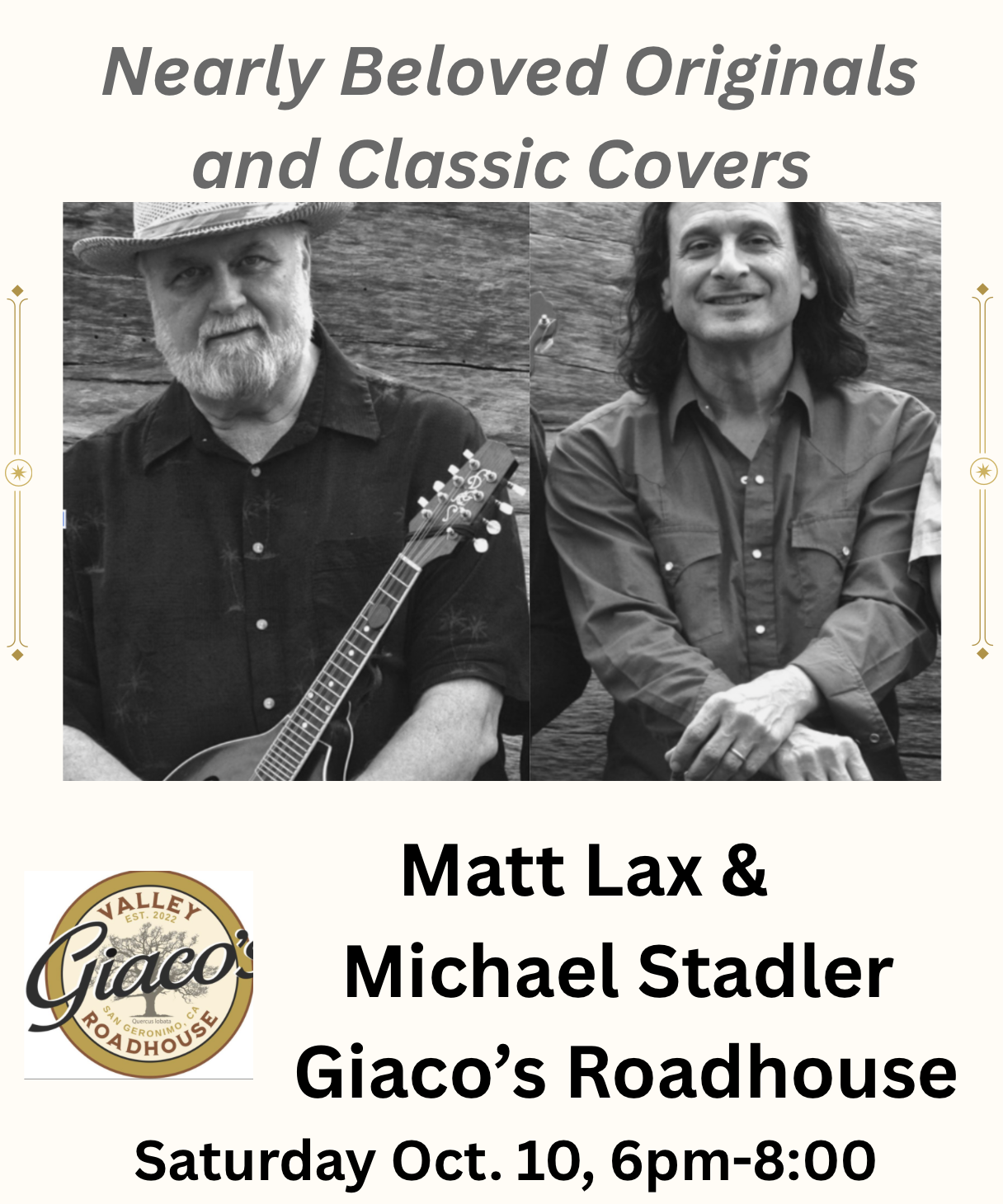 Nearly Beloved Originals Matt Lax and Michael Stadler