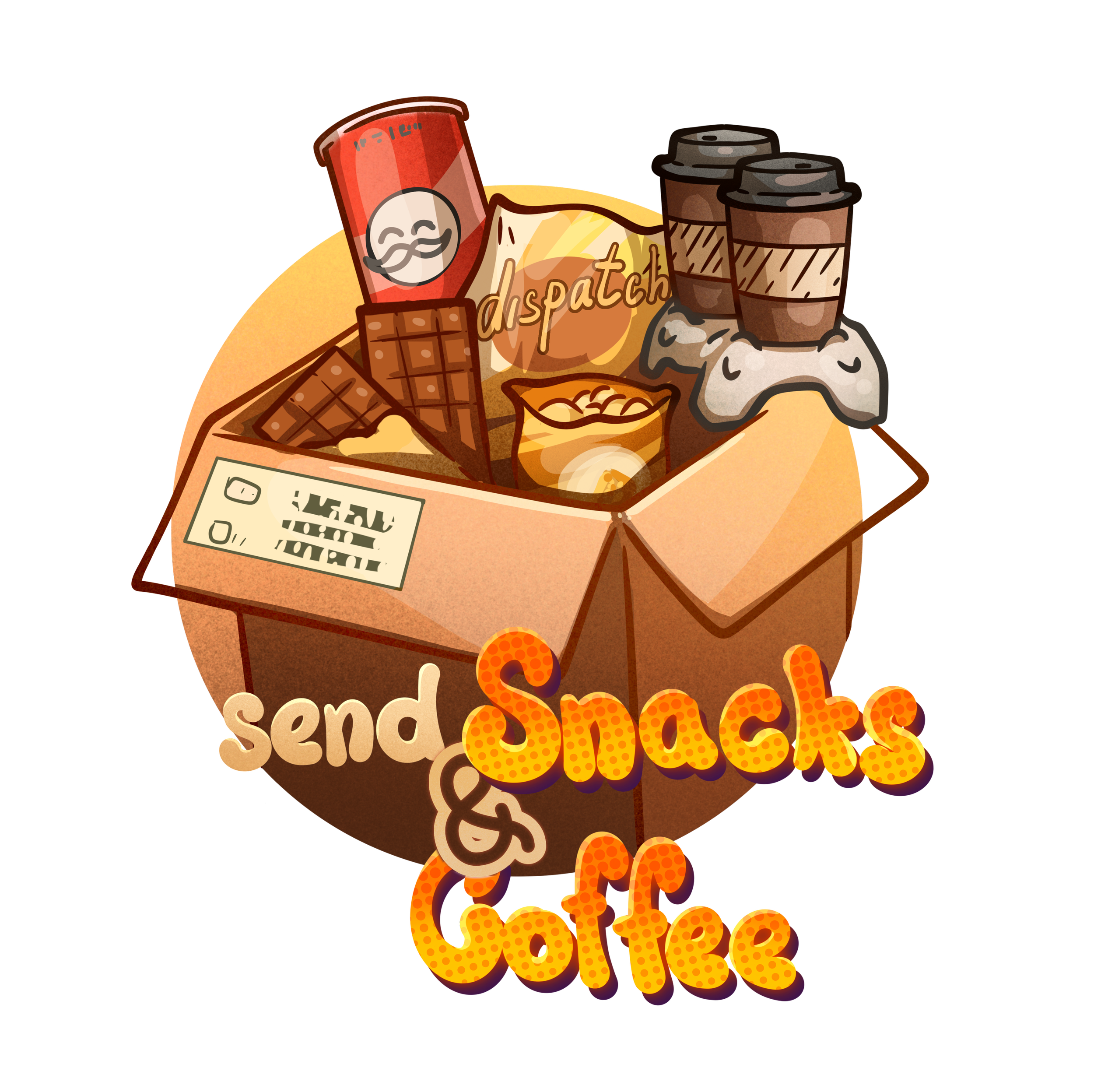 Send Snacks and Coffee Sticker