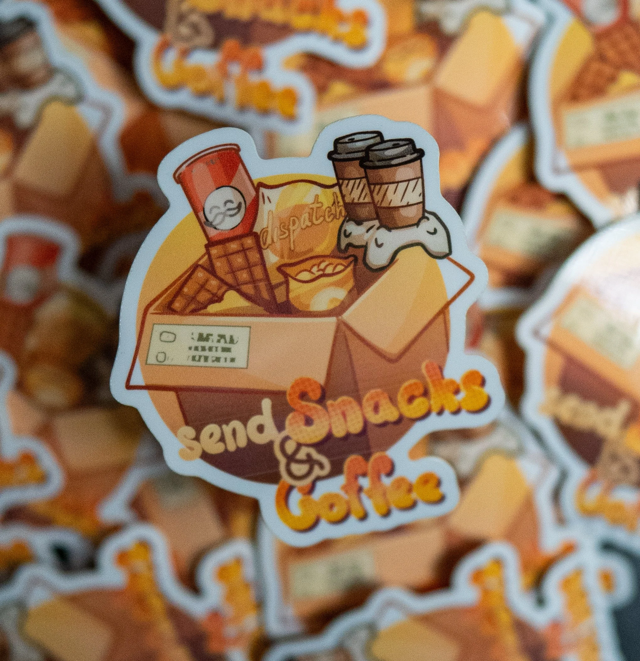 Send Snacks and Coffee Sticker