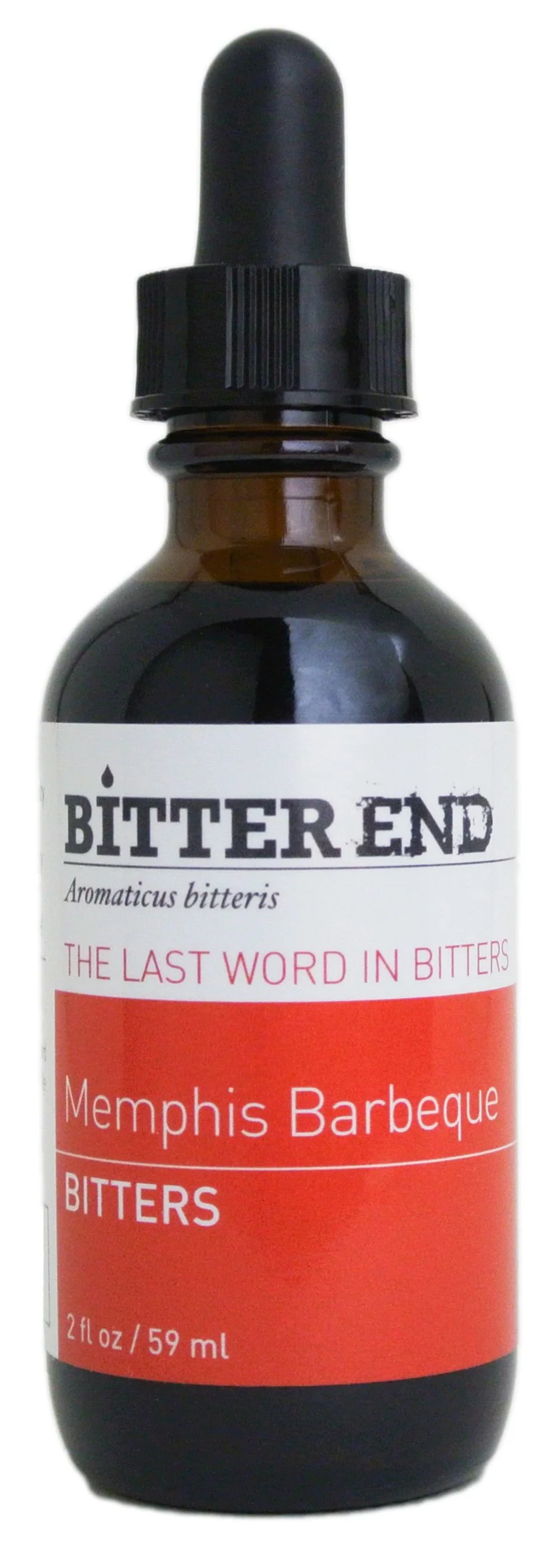 A bottle of Bitter End Memphis Barbeque Bitters, 2 fl oz.