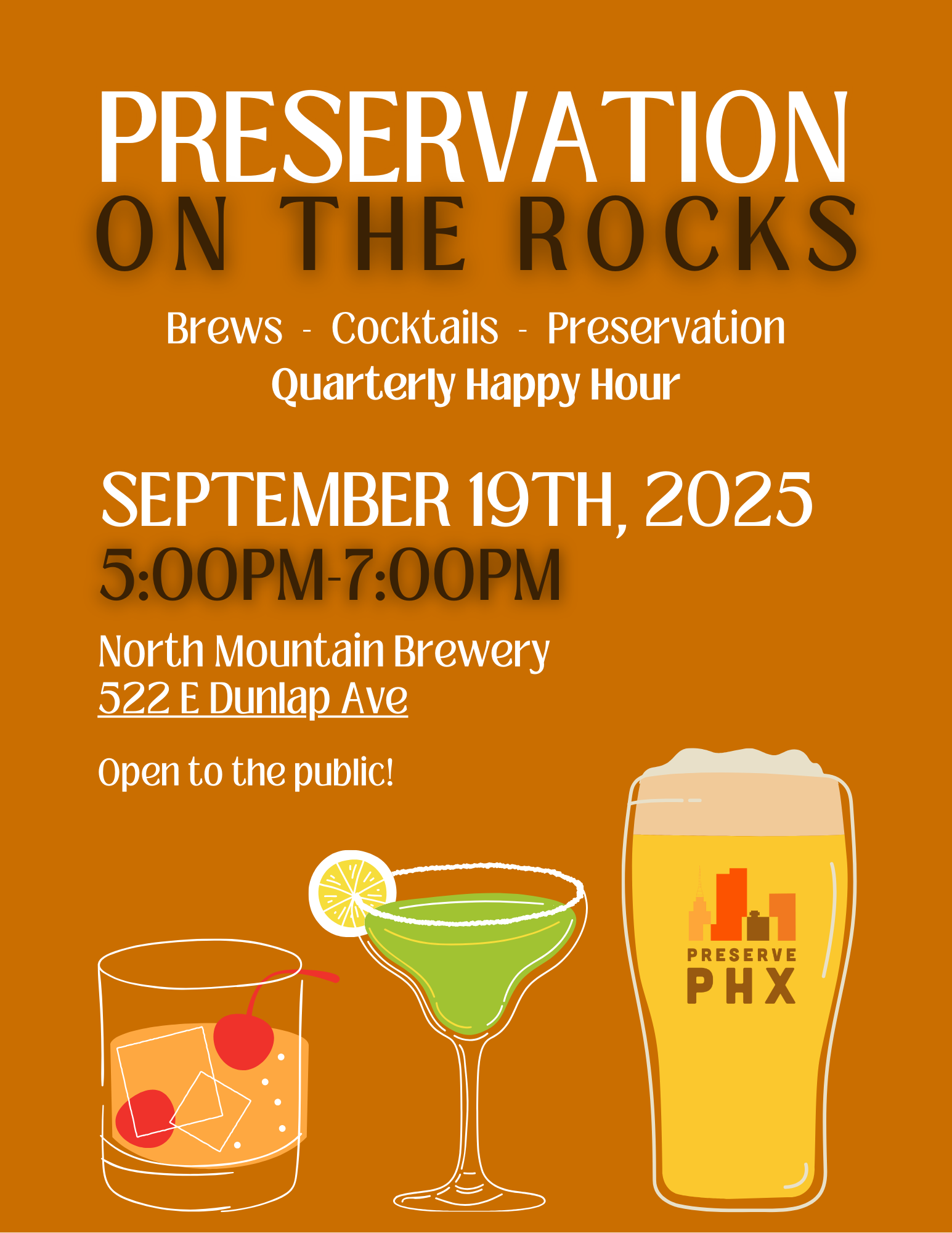 Preservation on the Rocks: Happy Hour September