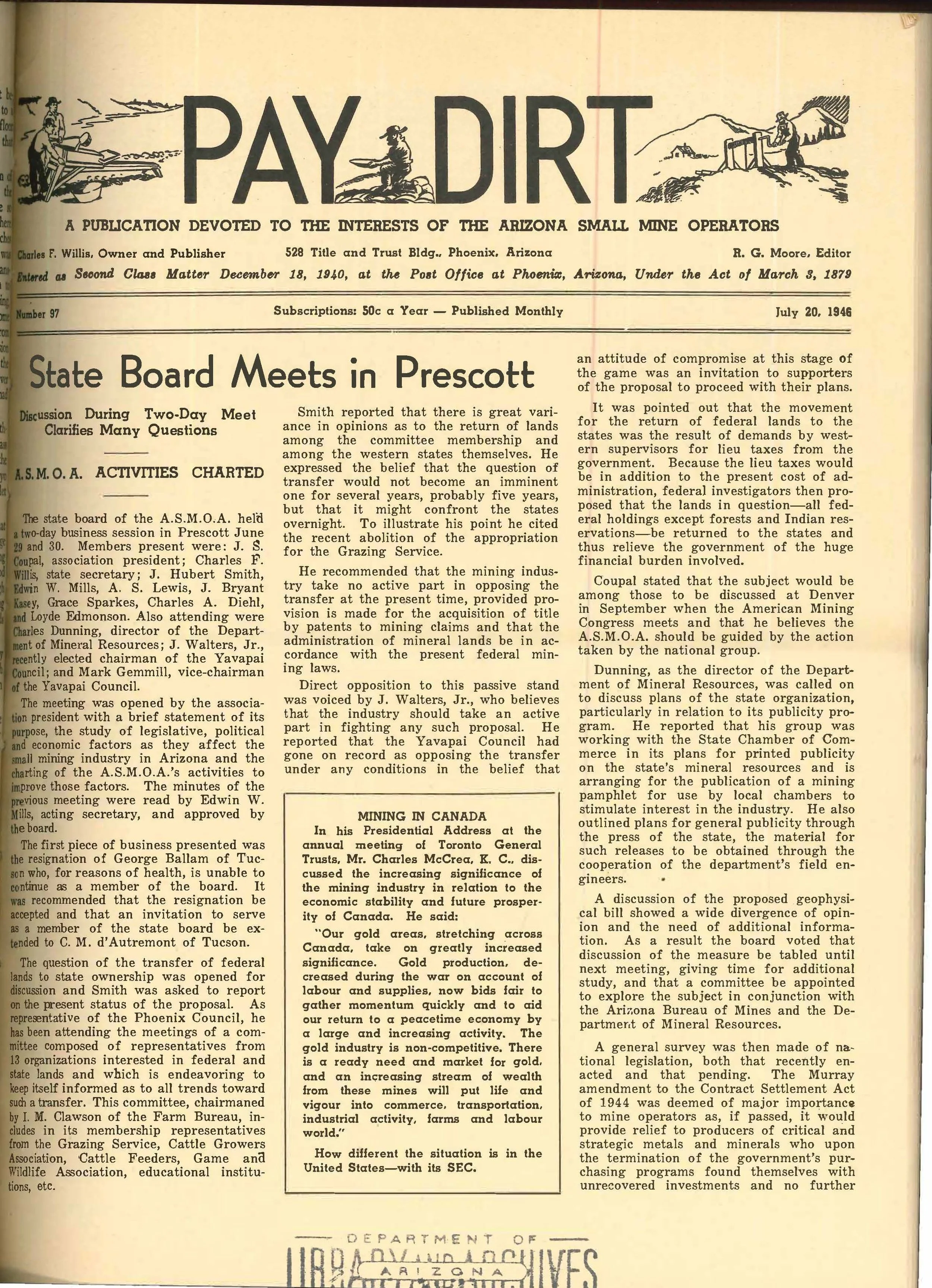 Phoenix Roots: Pay Dirt