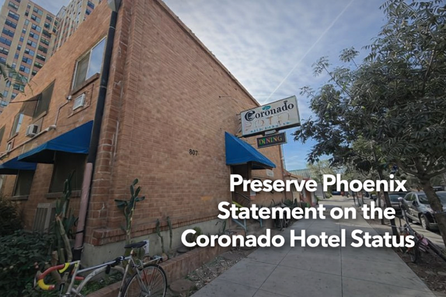 Preserve Phoenix Encouraged by Constructive Dialogue with True North Development on Coronado/Matts Site
