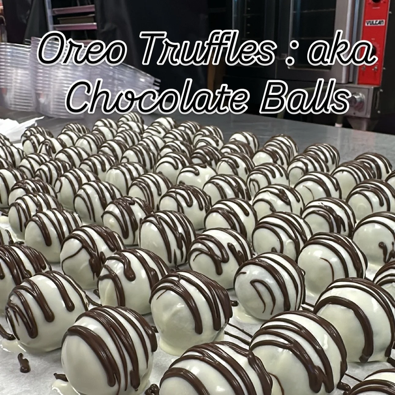 Cymz Oreo truffles - a most definitely FAN FAVORITE - but they&rsquo;ve recently been renamed by YALL who love them so much aka: Chocolate Balls lol 

We&rsquo;ve had these sweet little round balls on our menu since we started this sweet journey in #