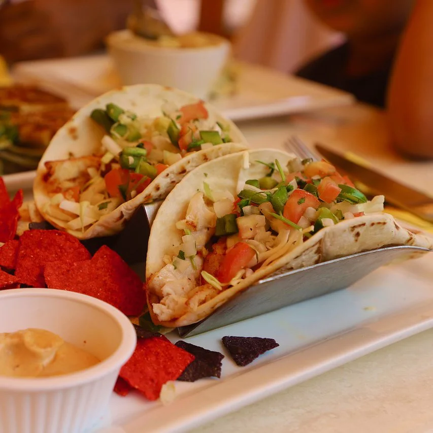 Yam and Black Bean Soft Tacos