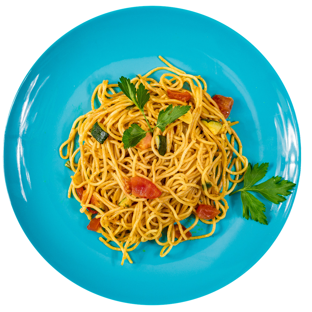 Whole Grain Pasta with Zucchini, Tomatoes &amp; Basil