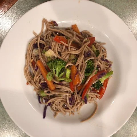 Rainbow Soba Noodle Stir Fry