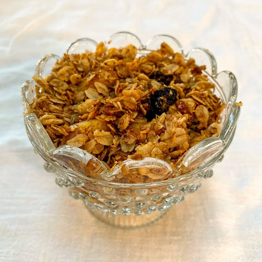 Granola &amp; Apple Compote Bowl