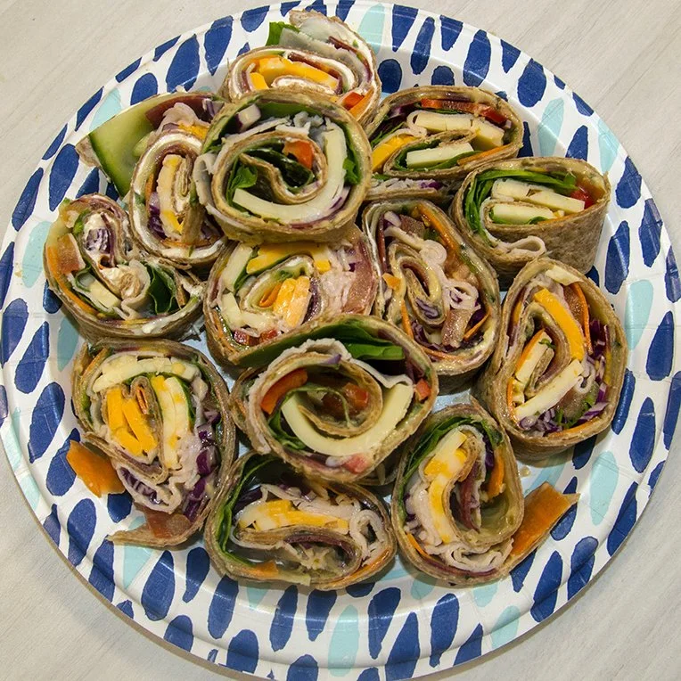 Rainbow Wrap Sandwiches