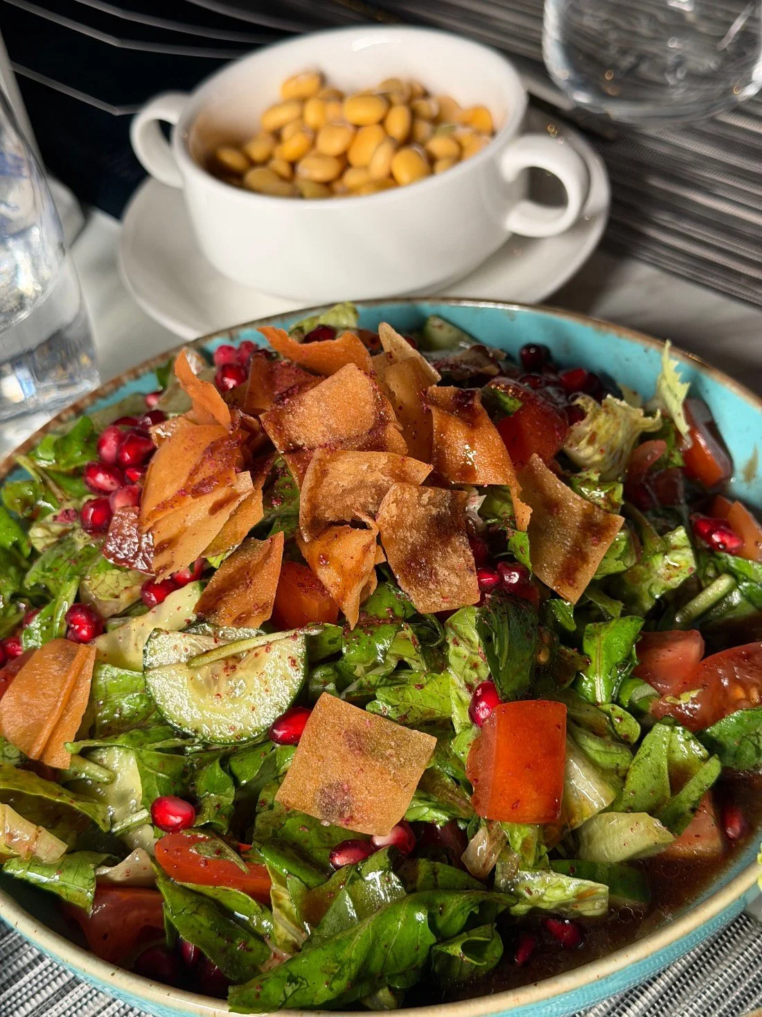 Fattoush Salad with Crispy Pita