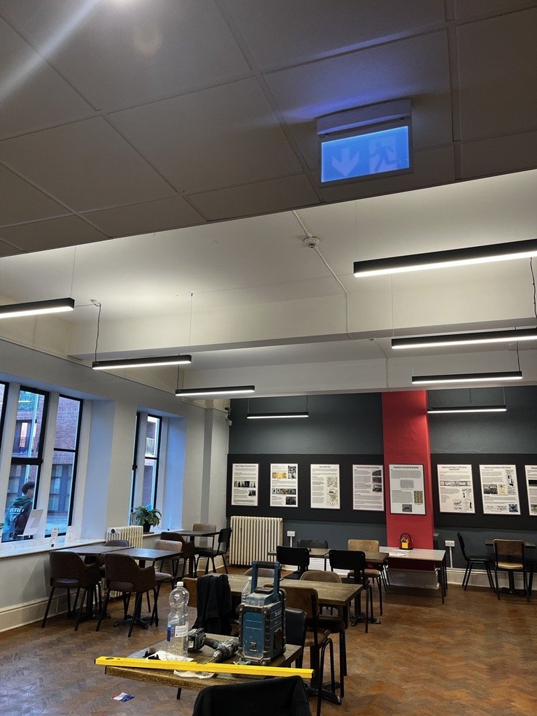  New lighting in the Museum Cafe 