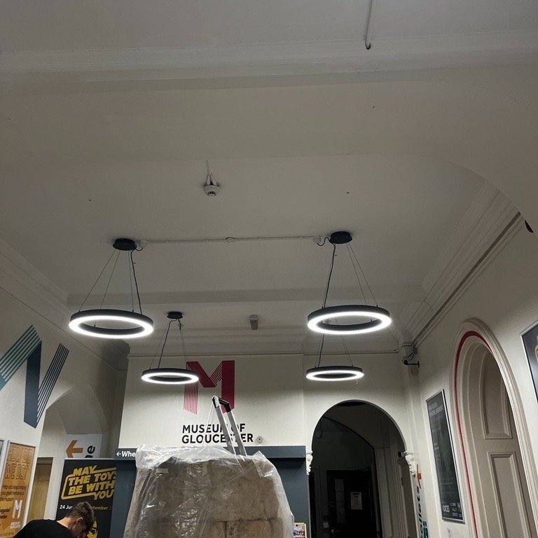  New lighting in Reception 