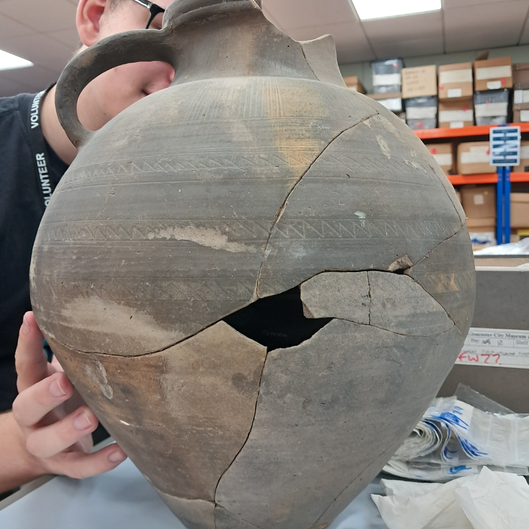 Discovery Centre Finds – Decorated Greyware flagon