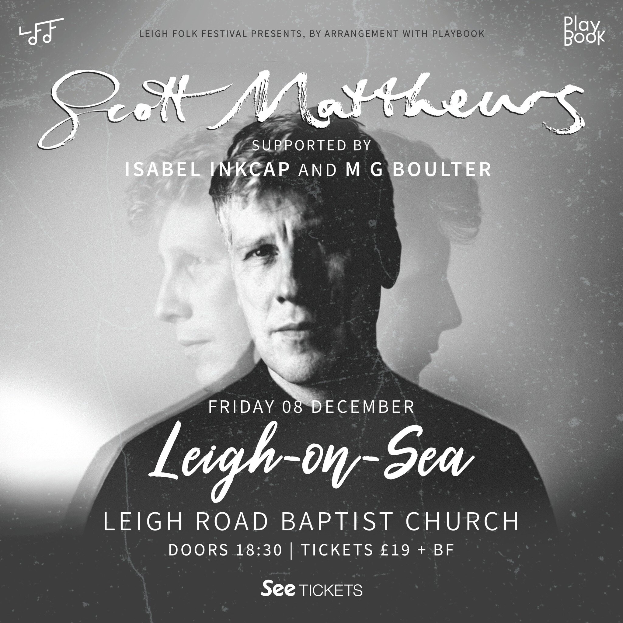 𝗧𝗢𝗡𝗜𝗚𝗛𝗧 - @scottmatthewsofficial supported by @isabelinkcap &amp; @mgboultermusic. 
🚪 Doors 18:30 🎵 Music from 19:00 ⛪ Leigh Road Baptist Church 
Grab a ticket via the link in our bio!