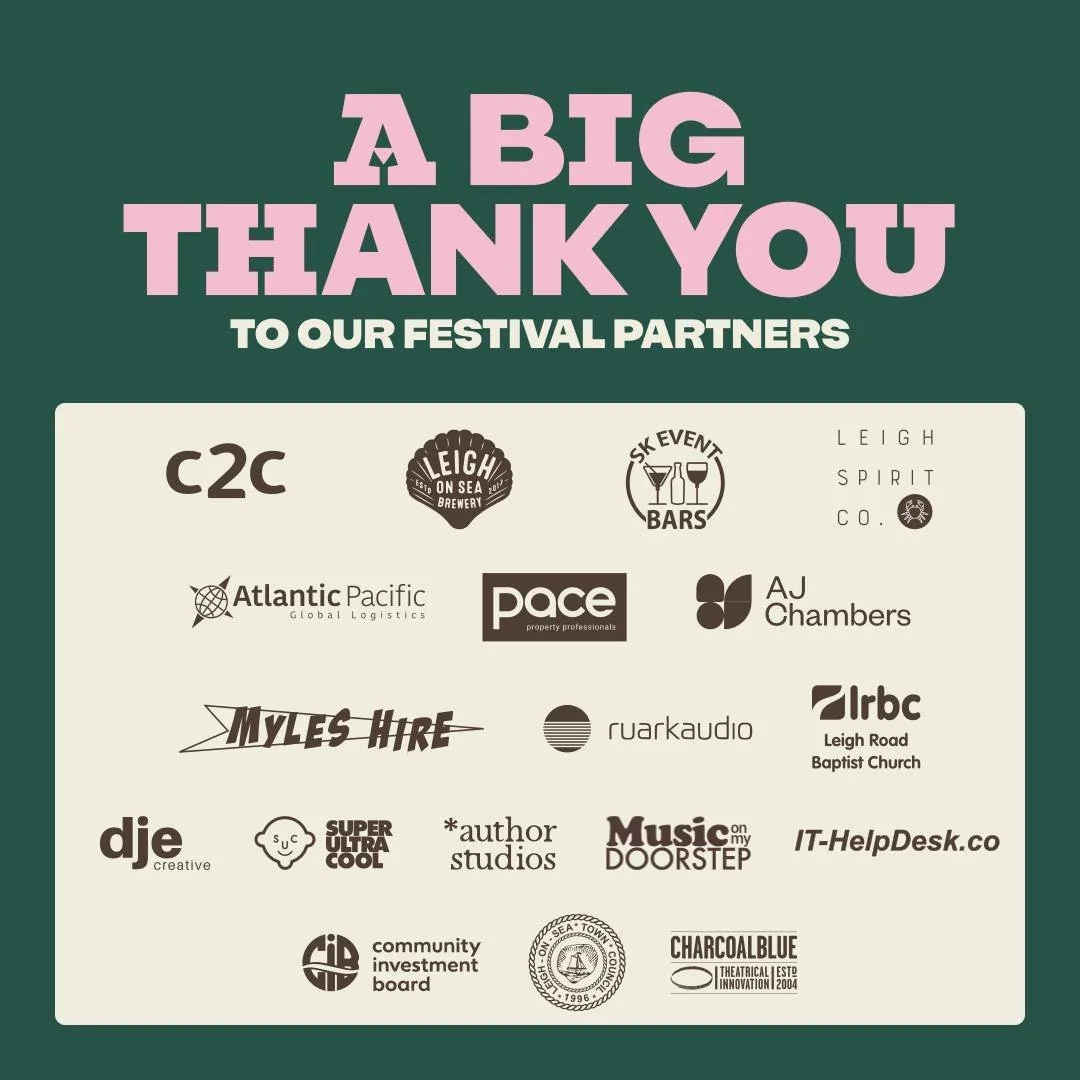 𝗔 𝗕𝗜𝗚 𝗧𝗛𝗔𝗡𝗞 𝗬𝗢𝗨 𝗧𝗢 𝗢𝗨𝗥 𝗣𝗔𝗥𝗧𝗡𝗘𝗥𝗦 🎉

Our partners are the heart of this festival, providing the funding and expertise that make it all possible. We simply couldn't put on this free community event without your incredible suppo
