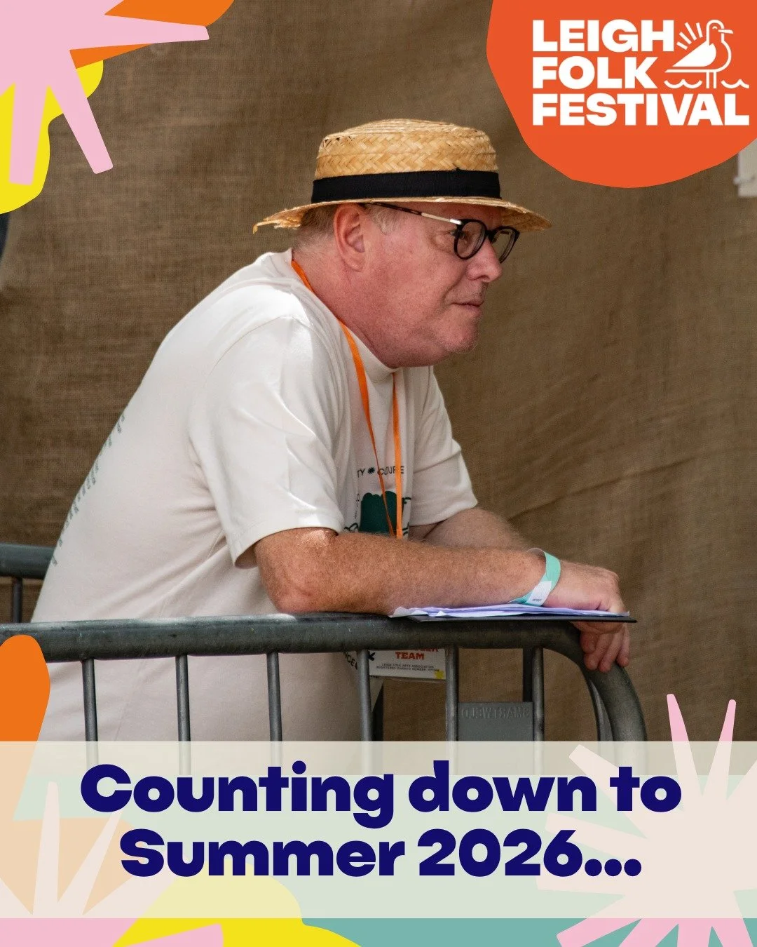 There are exactly 13 weeks until the first chord strikes at Leigh Folk Festival 2026, and we&rsquo;re already making sure the view is going to be just right. 

Whether you're waiting for the bands, the storytelling, or the songs, then the countdown i