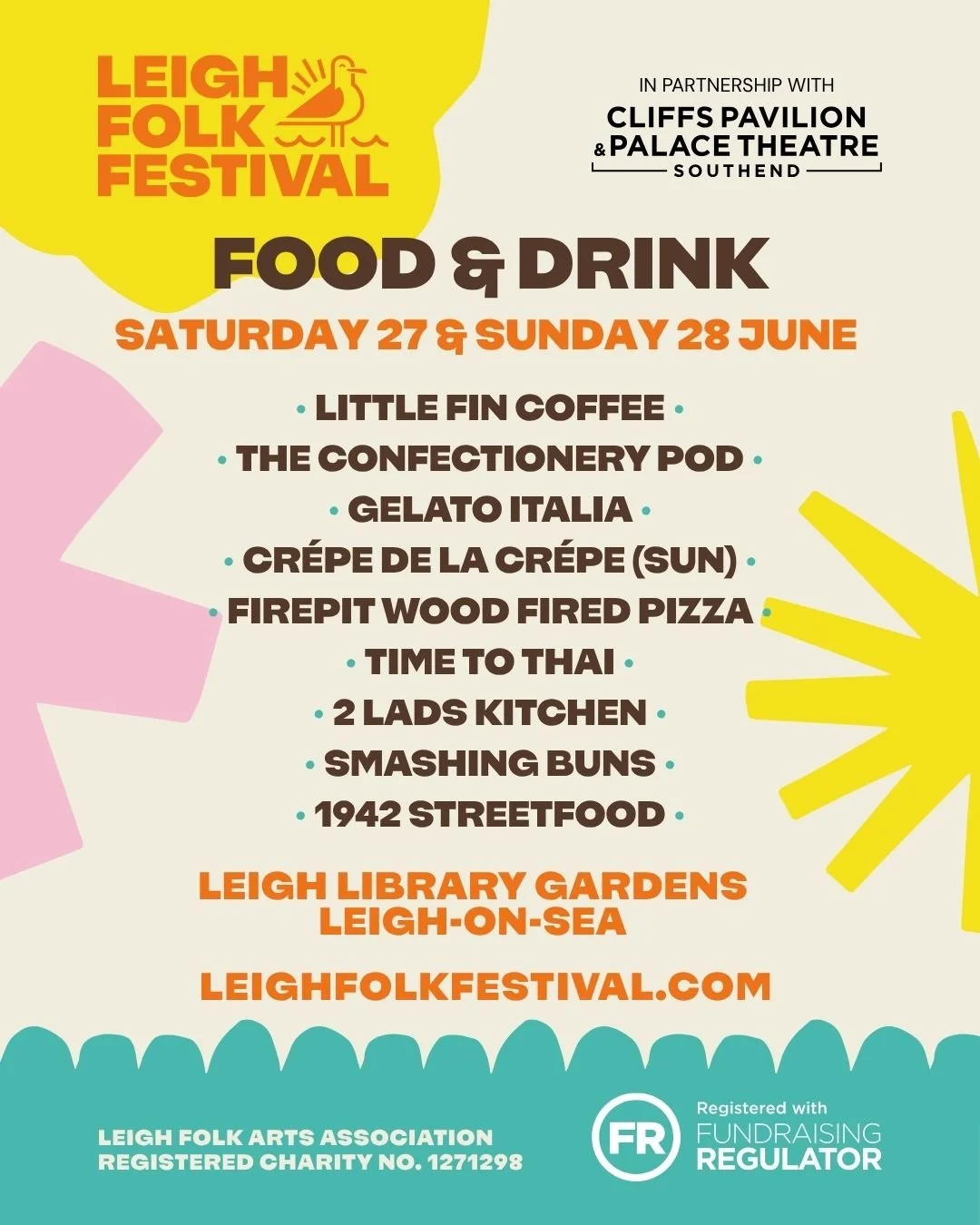 🍴 𝐅𝐞𝐞𝐝 𝐘𝐨𝐮𝐫 𝐅𝐞𝐬𝐭𝐢𝐯𝐚𝐥 𝐒𝐩𝐢𝐫𝐢𝐭 🍴

Great music deserves great food &mdash; and this year&rsquo;s food traders are bringing the flavour to Leigh Folk Festival 2026! 🌿🎶

Across the weekend in Leigh Library Gardens, you&rsquo;ll fi