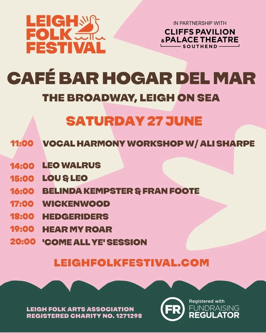 Join us at 𝐇𝐨𝐠𝐚𝐫 𝐃𝐞𝐥 𝐌𝐚𝐫 for a weekend filled with live music, informal sessions, and great atmosphere as part of Leigh Folk Festival 2026 🎶✨

Tucked beside Leigh Library Gardens, this intimate and welcoming space is the perfect spot to s