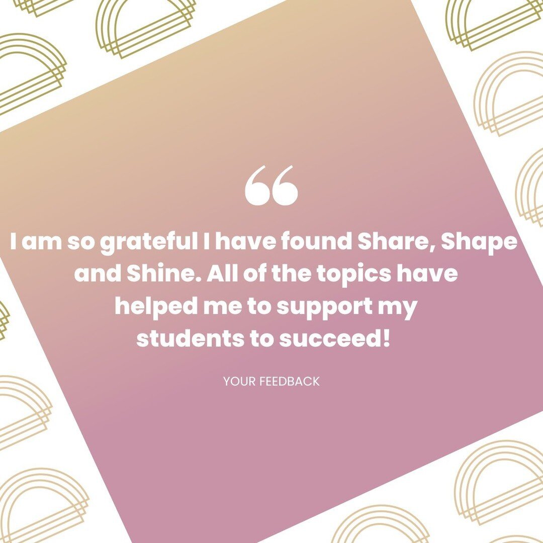 Share, Shape and Shine run fortnight teacher webinars on a specific Additional Needs topic with insights, effective adjustments and strategies, and resources. We pride ourselves on offering both up-to-date and evidence-based education for our teacher