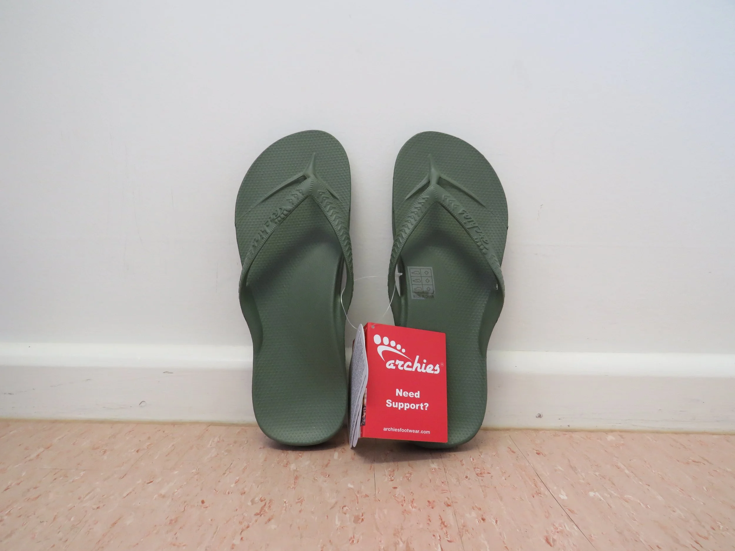 Archie’s thongs in the colour Khaki- PRODUCTS.JPG
