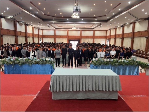 Our welcoming assembly at Princess Chulabhorn Buriram