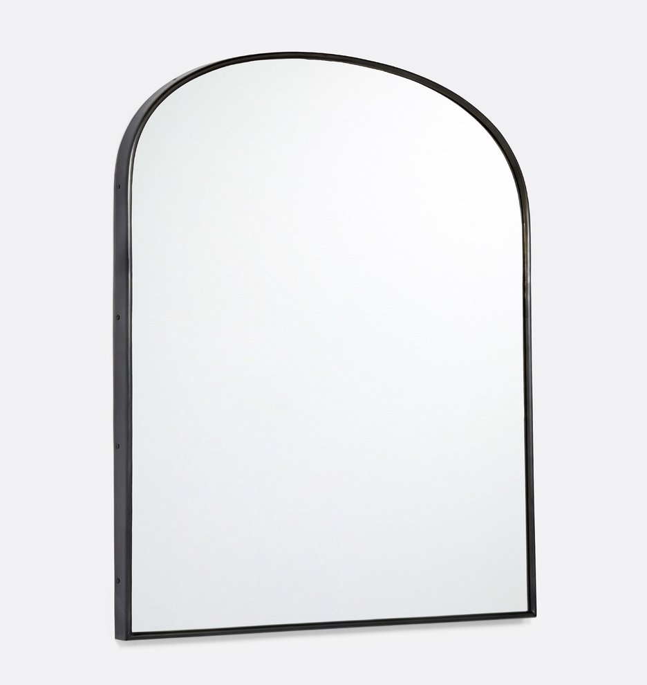 Arched Mantel Framed Mirror