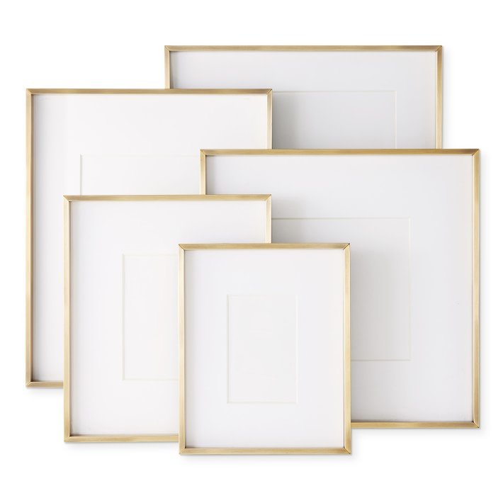 Gallery Frames with Antique Brass